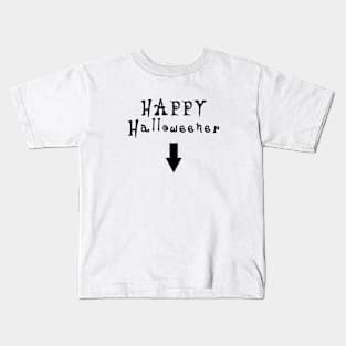 happy halloweener black Kids T-Shirt